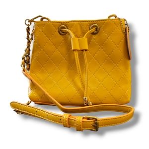 Quilted Look Crossbody Purse